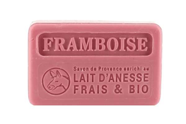100g Bio Donkey Milk French Soap - Raspberry